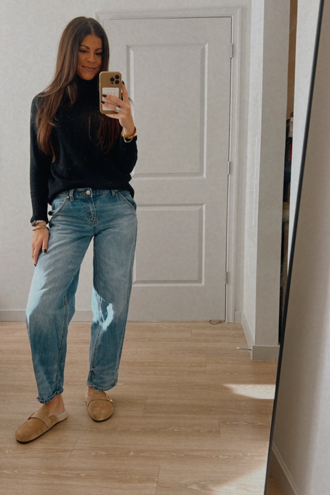 Haven’t worn a clog since middle school & couldn’t be happier that they made a comeback in my closet. I’ve been living in these turtleneck sweaters that I bought in 3 out of the nearly 30 colors it comes in + are now 50% off ✔️🖤.

#LTKootd #LTKdayinmylife