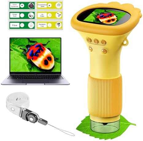 Kids Microscope Pocket Microscope -1000X Portable Microscope for Kid | Photo and Video Mini Micro... | Amazon (US)