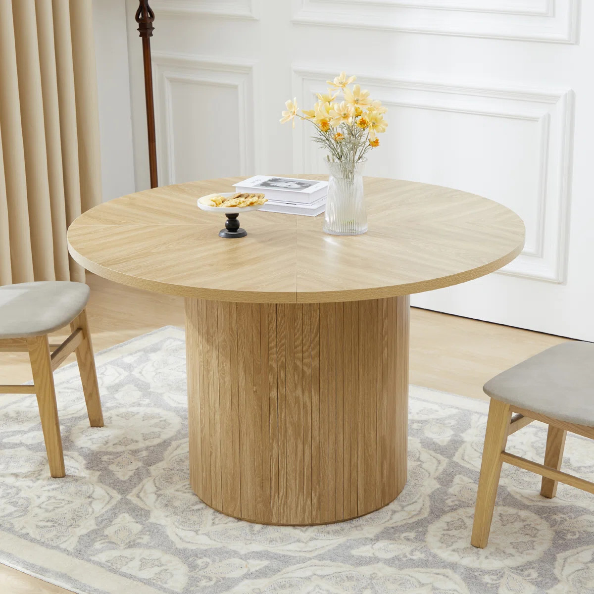 Cuji 47'' Round Pedestal Dining Table | Wayfair North America