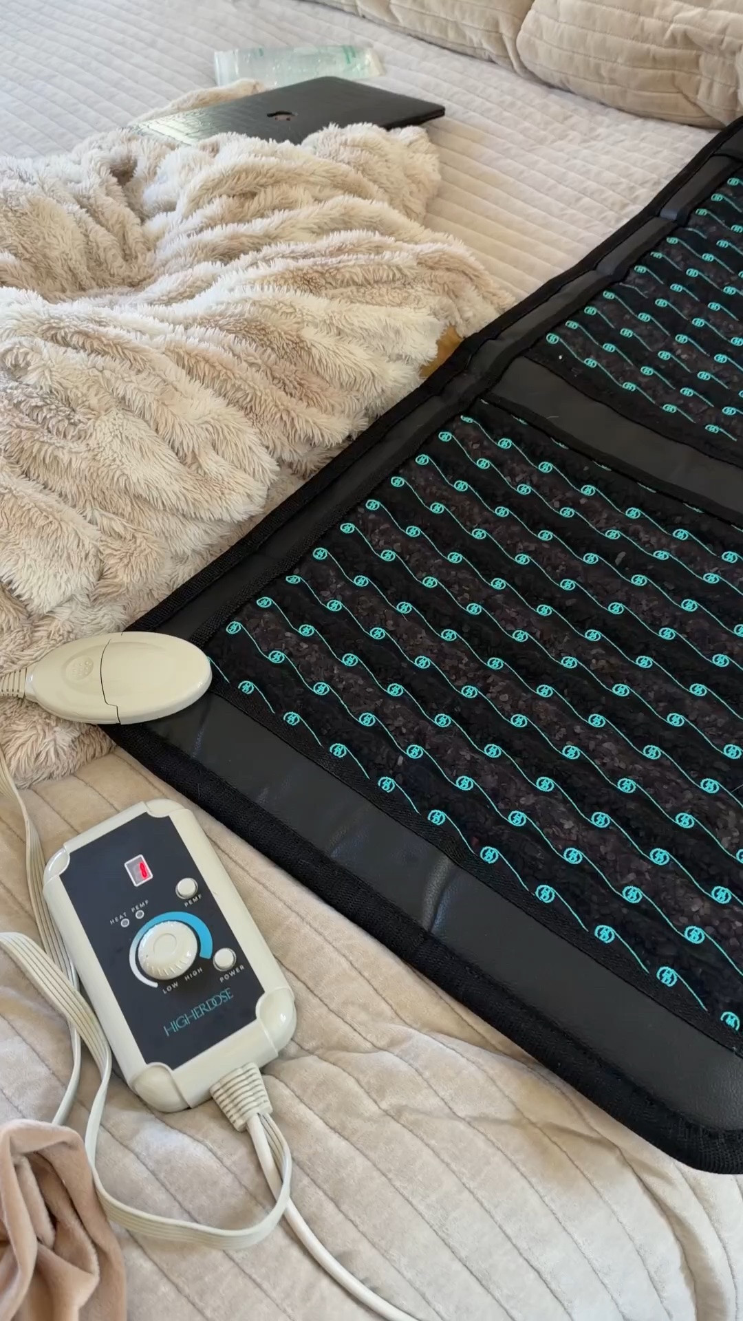 PEMF uses gentle electromagnetic pulses that may help calm your nervous system. Basically, the idea is to get your body out of that constant stressed-out mode so you can actually relax. Some early research suggests it may help with anxiety, which I could definitely use. I also cannot live without this. ￼