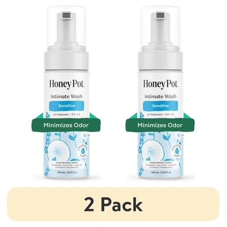 (2 pack) Honey Pot Intimate Wash - Sensitive, 5.51 fl oz | Walmart (US)