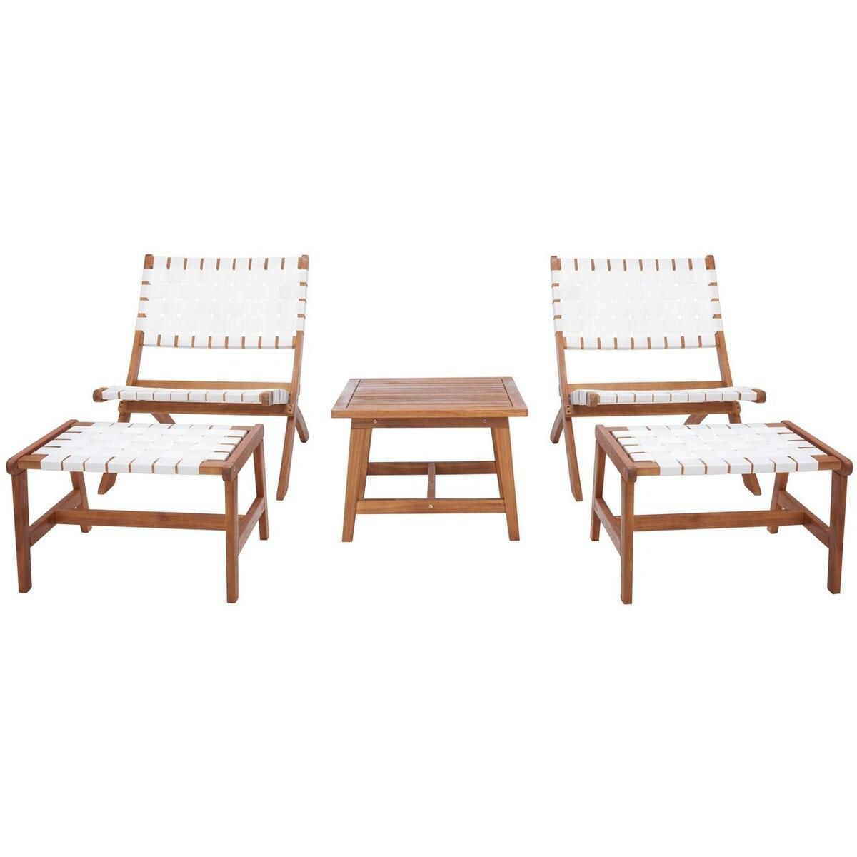 Darryl Patio Outdoor Chair and Ottoman Set  - Safavieh | Target