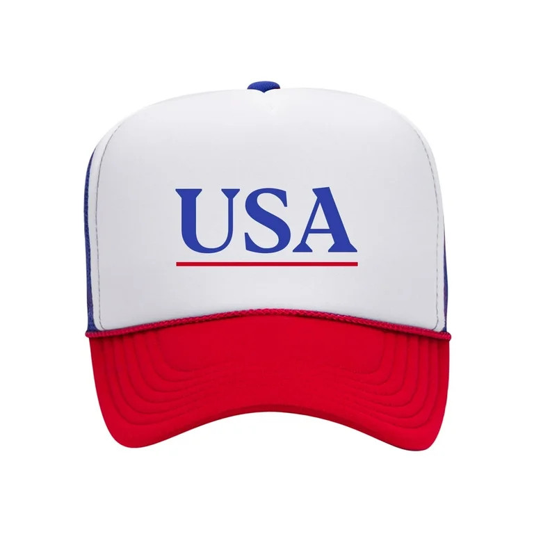 Empire Cove Patriotic USA Americana Trucker Hat | Walmart (US)