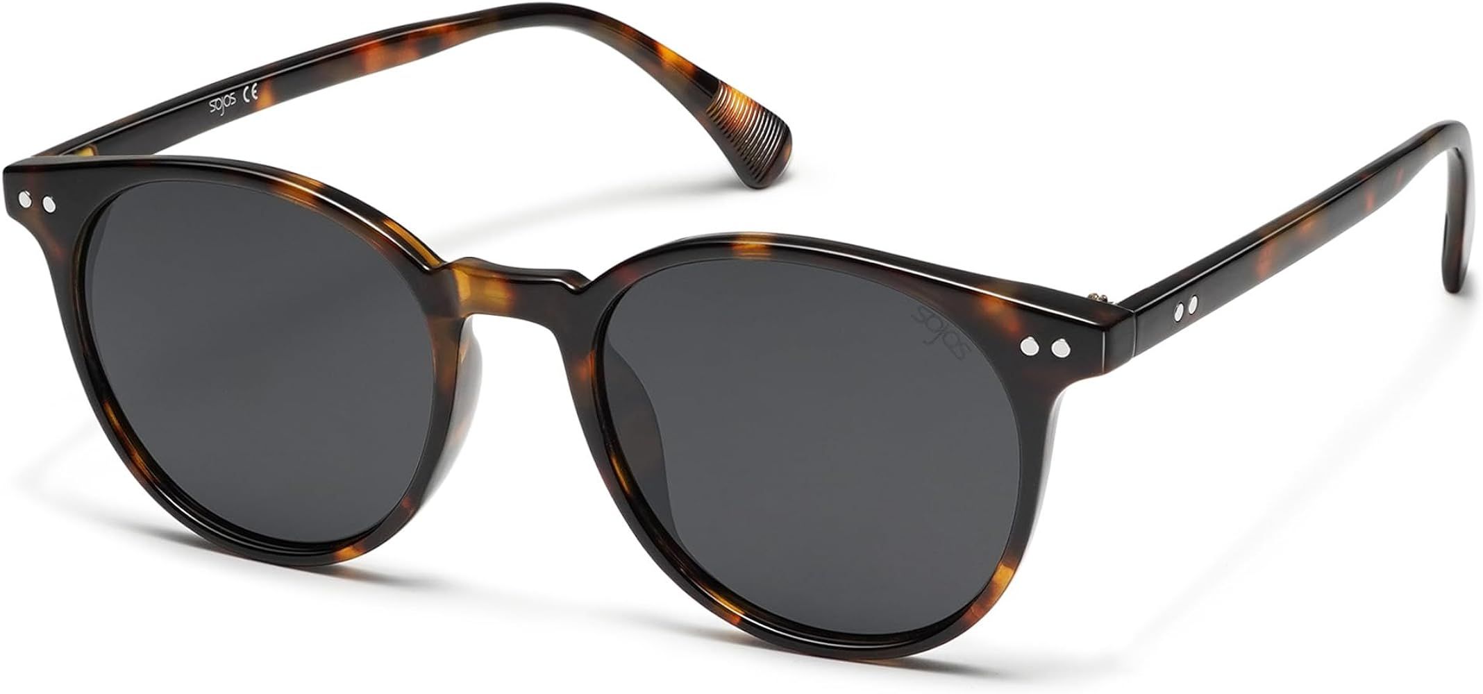 SOJOS Small Round Classic Polarized Sunglasses for Women Men Vintage Style UV400 Lens MAY SJ2113 | Amazon (CA)