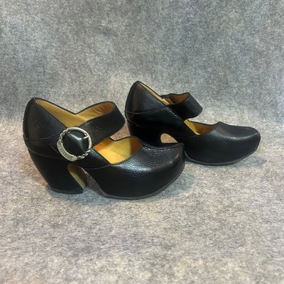 John Fluevog Prepare Leader Platform Mary Jane Heels | Size 7 Black | eBay US