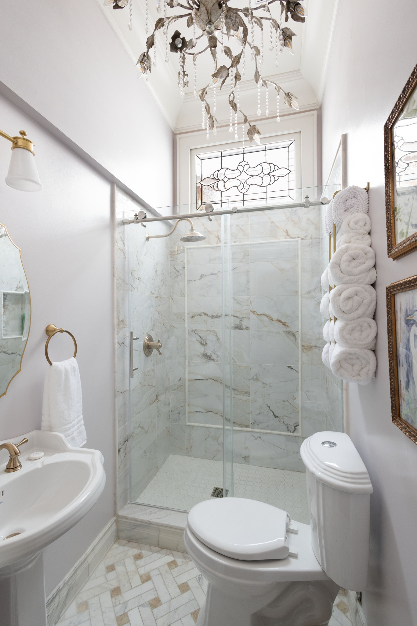 The bayou bathroom 💜🤍 #sinnersandsaintsNOLA

#LTKhome