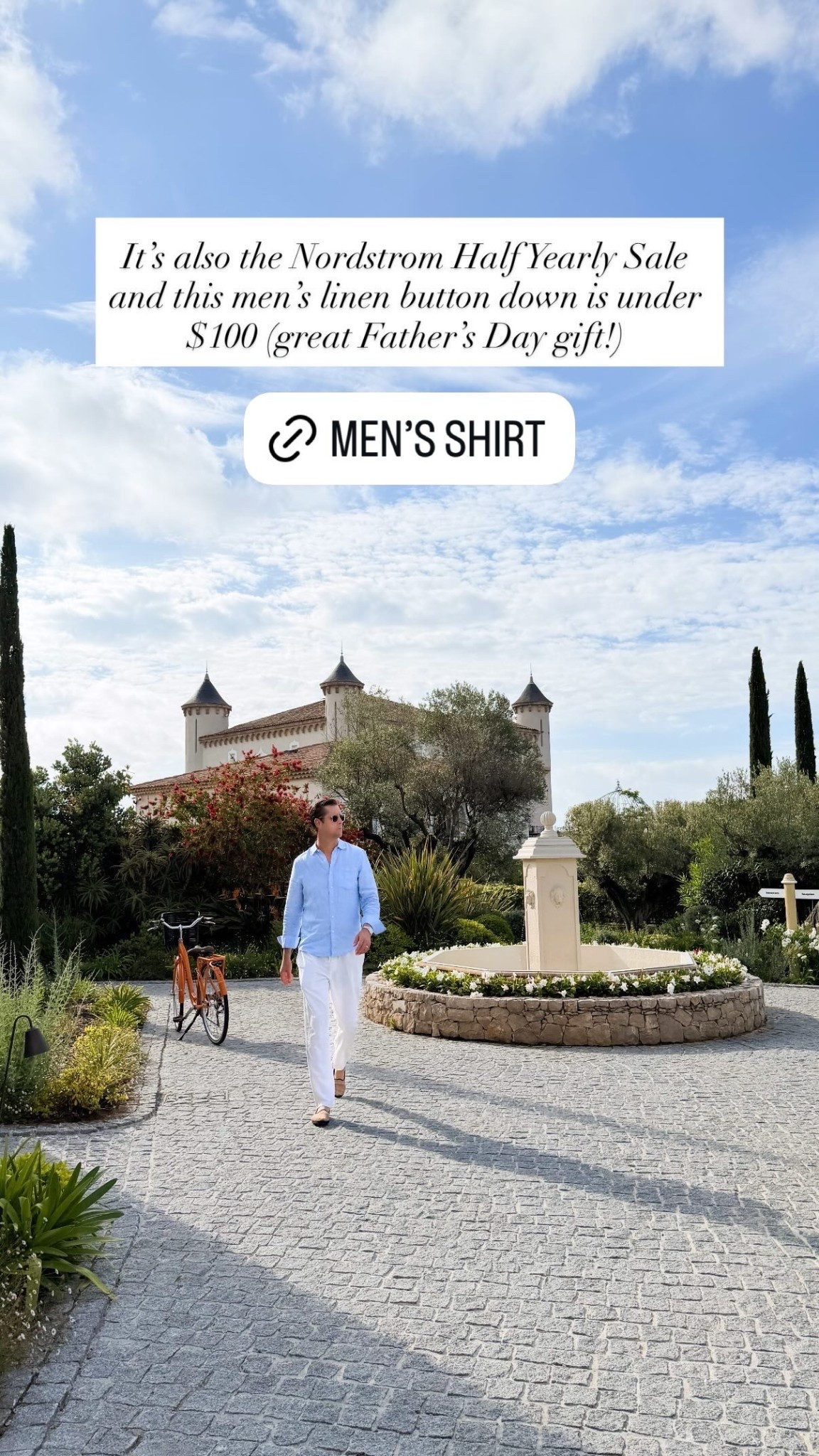 Great Fathers Day gift - this men’s linen button down from Nordstrom! Men’s outfit.

#LTKMens #LTKSaleAlert #LTKSeasonal