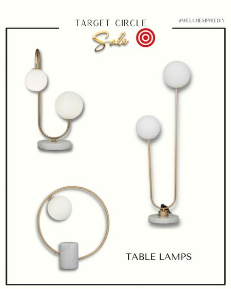 Enhance your space with the allure of modern lighting! Explore three exquisite table lamps available at amazing discounts during the Target Circle sale. 🎯 From sleek finishes to unique shapes, discover the perfect lighting companion to illuminate your home. #TargetCircleSale #ModernHomeDecor 

#LTKstyletip #LTKsalealert #LTKhome