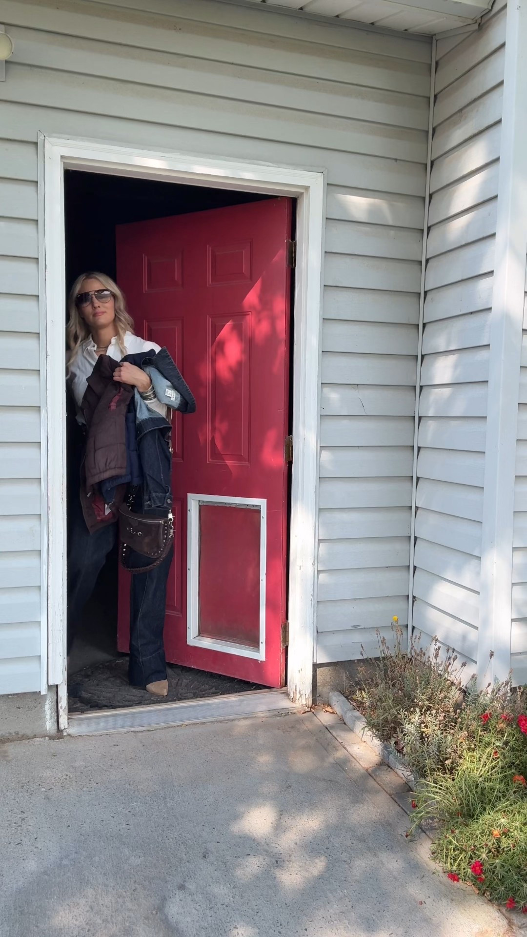 Who doesn’t love a chic, fall outfit!? These are the same jeans + top, styled with a few different jacket and vest options. 

Sizing: 
Jacket and Vest - I am wearing a small in all three of these. I did size down from my normal medium, however, I easily could have worn a medium as well. So don’t be afraid of the fit.

Jeans- I am wearing these in my normal size 28. They are a tad bit roomy, but when I tried on the size 27, they were a bit too snug. I like my jeans to fit comfortably, which is why I kept my true size. If you want a tighter fit, you can absolutely consider sizing down. These do only come in a regular length. I am 5’7”, wearing a 3.5 inch heel… And when uncuffed, they touch the ground. These are definitely comparable to a long or XL length. 

Bag - this isn’t on LTK… Send me a message and I will send you the link.