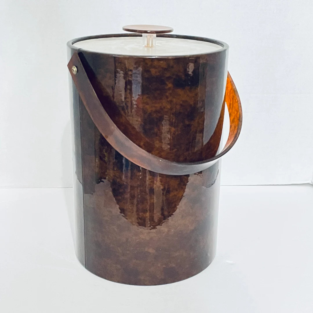 Georges Briard Tortoise Shell Ice Bucket | Etsy (US)