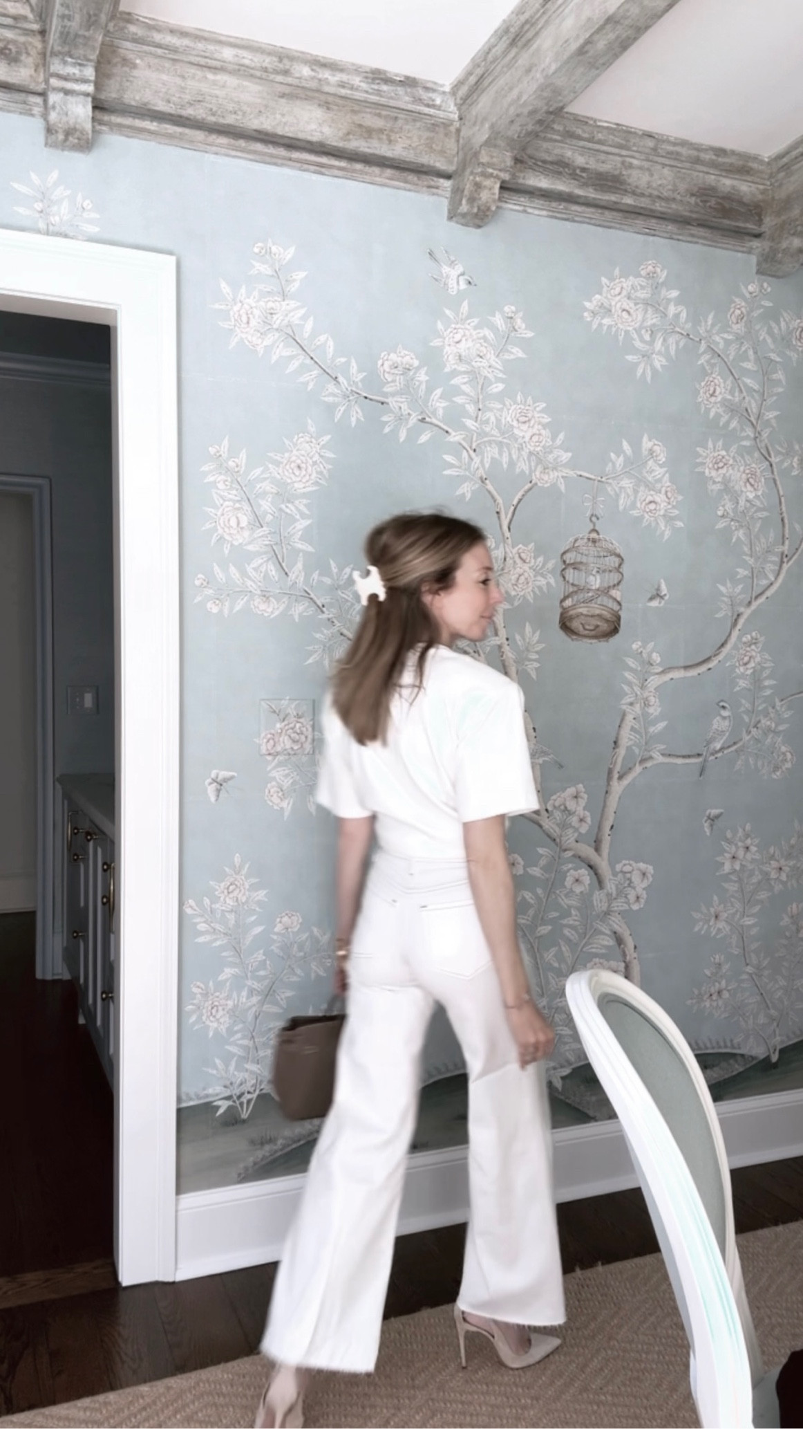 White jean season! Easy outfit. Heels are on sale. 

#LTKstyletip #LTKfamily #LTKsalealert