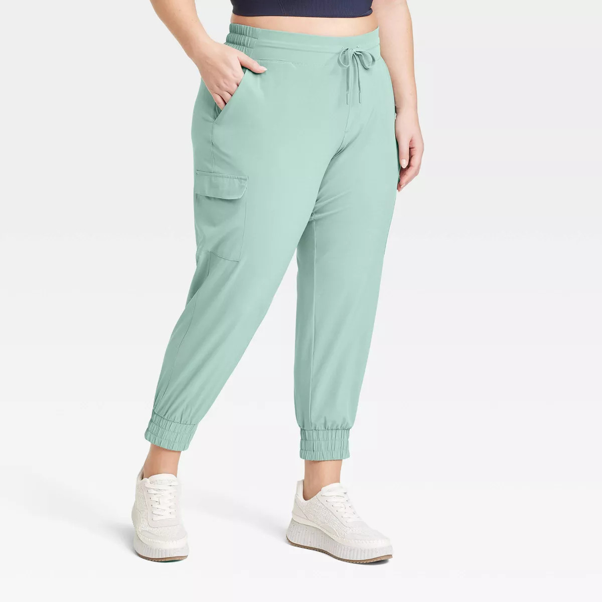 Women's Active Light Mid-Rise Cargo Joggers - All In Motion™ | Target