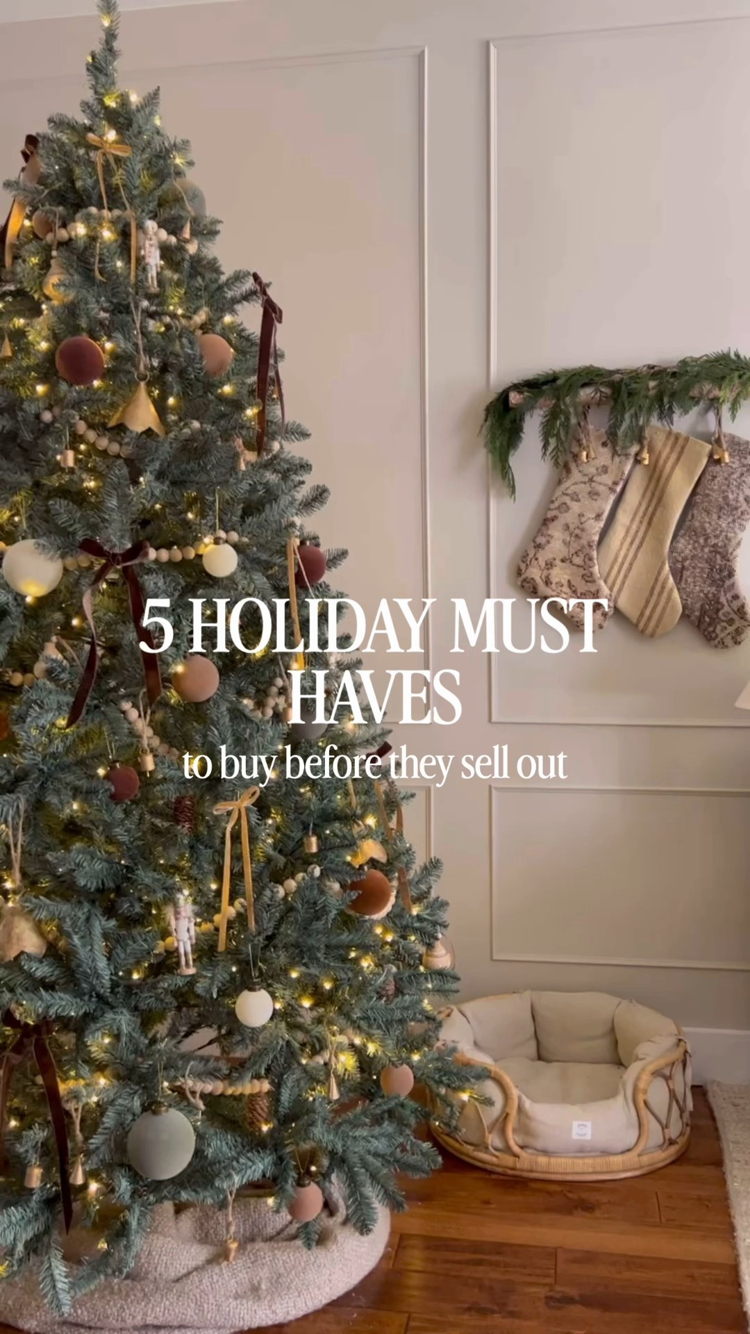 5 viral holiday decor items to buy before they sell out! Christmas stockings, flocked ornaments, brown velvet ribbon, real touch garlands, cow bells 

#LTKHoliday #LTKHome