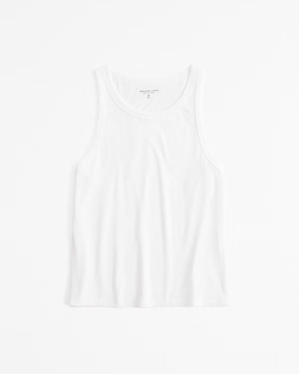 Women's Polished Skimming Crew Tank | Women's Tops | Abercrombie.com | Abercrombie & Fitch (US)