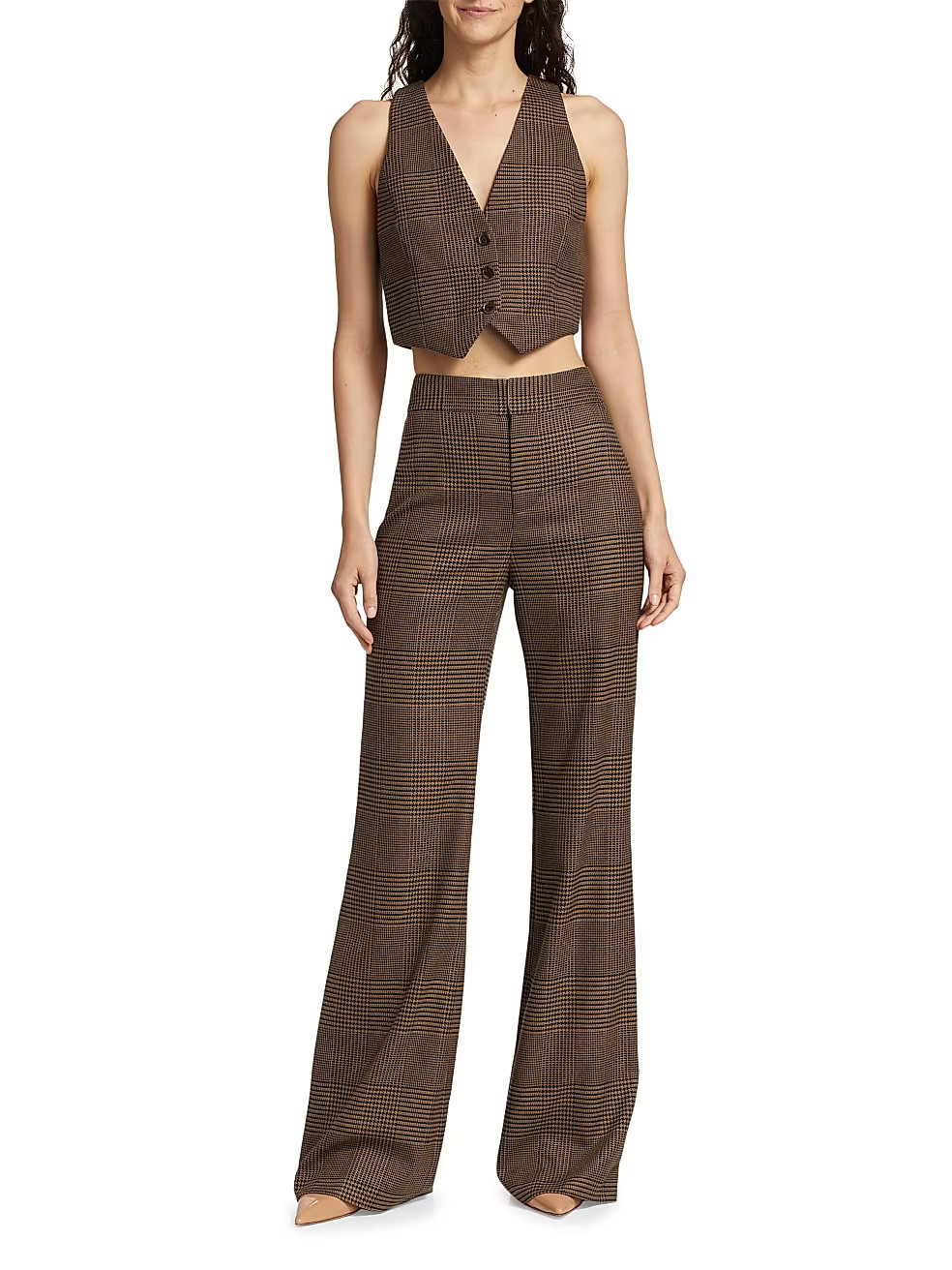 Deanna Plaid Boot-Cut Pants | Saks Fifth Avenue