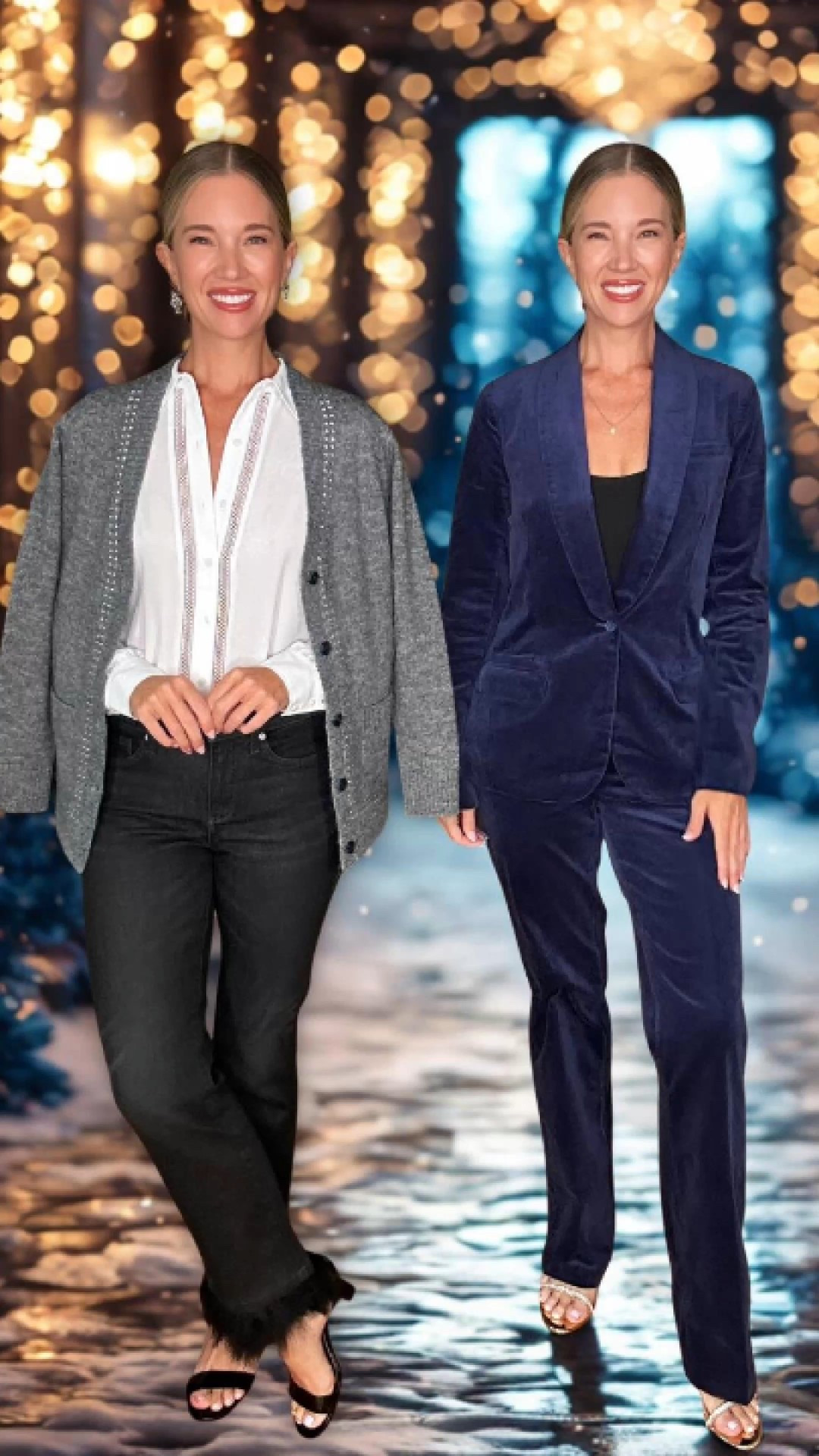 Holiday personality quiz: are you the Elegant Host or the Festive Friend?
This year, I’m both.
Velvet + feathers. Cozy + glam.
Wearing NYDJ — holiday textures done beautifully, with Lift Tuck® Technology for that smooth, confident fit.
@NYDJ #NYDJ #FitIsEverything

#LTKOver40 #LTKHoliday #LTKgrwm