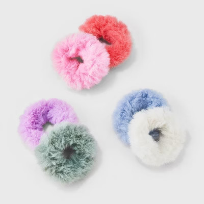 Girls' 6pk Faux Fur Hair Twisters - art class™ | Target