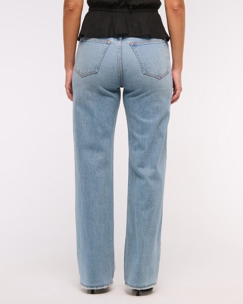 Curve Love High Rise 90s Relaxed Jean | Abercrombie & Fitch (US)
