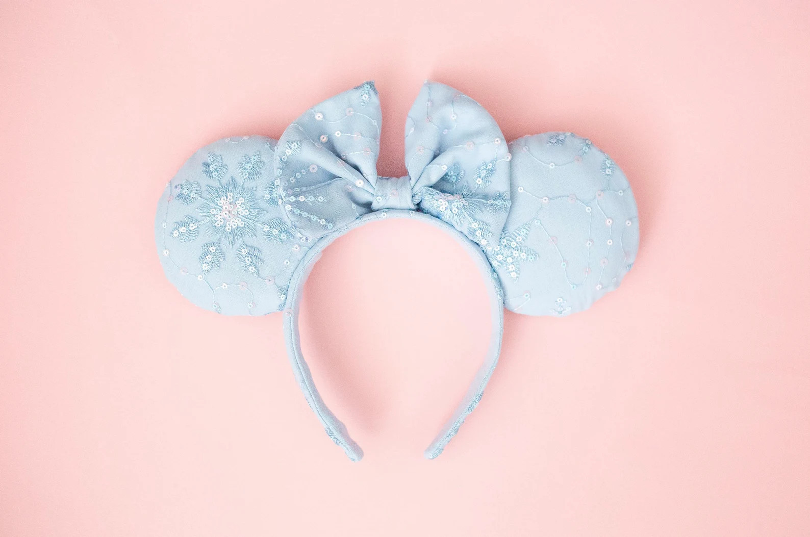 Winter Shimmer Blue Snowflake Disney Ears - Etsy | Etsy (US)