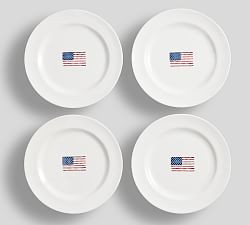 Cabana Americana Outdoor Melamine Salad Plates - Set of 4 | Pottery Barn (US)