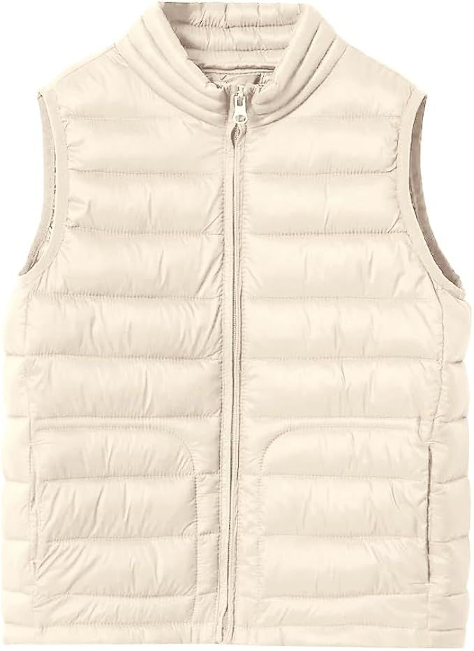 Imily Bela Boys Toddlers Lightweight Zip Up Puffer Vest Quilted Padded Sleeveless Jacket With Poc... | Amazon (US)