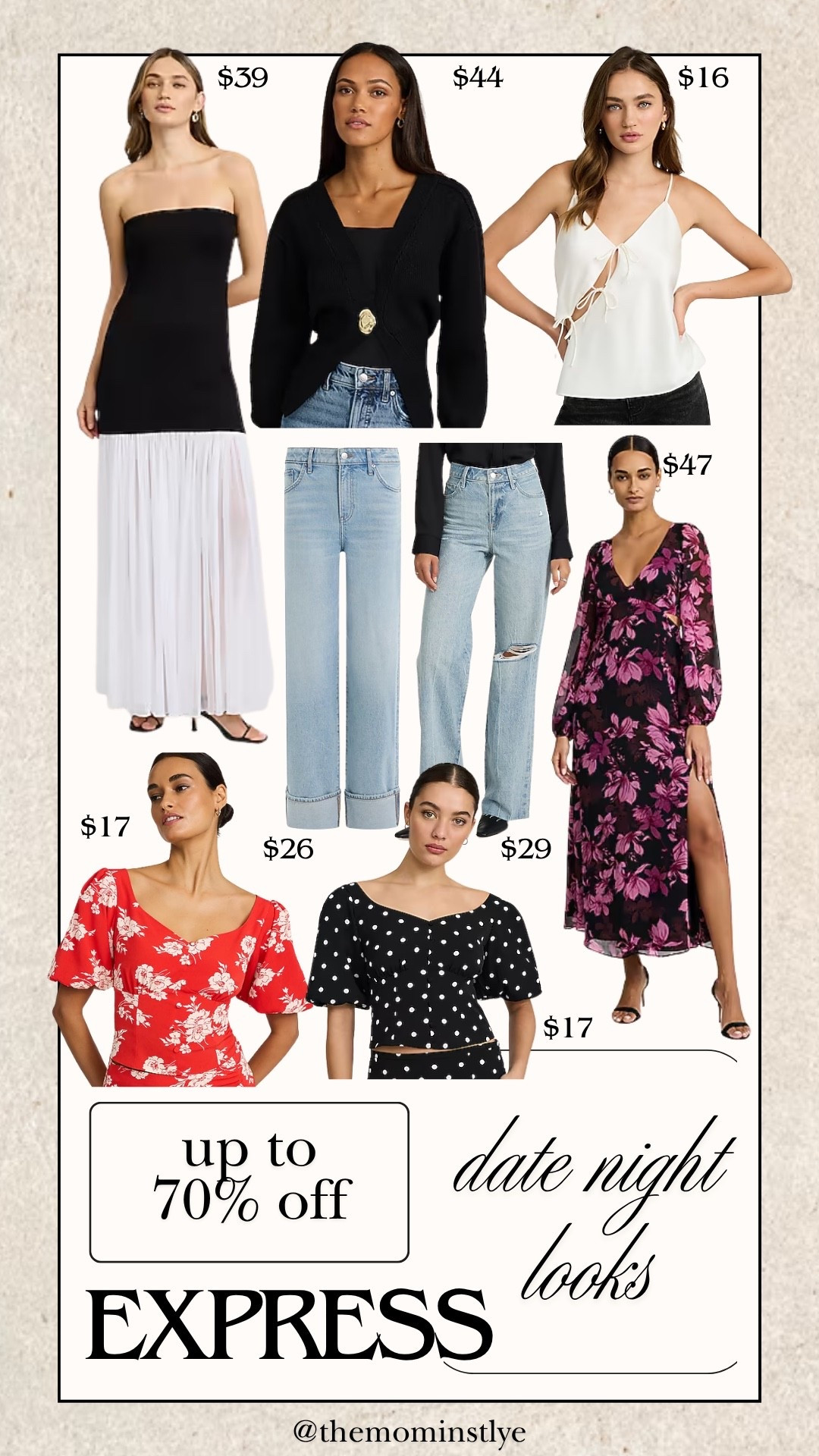 Up to 70% off of clearance items right now at Express

#LTKSaleAlert #LTKgrwm #LTKSeasonal