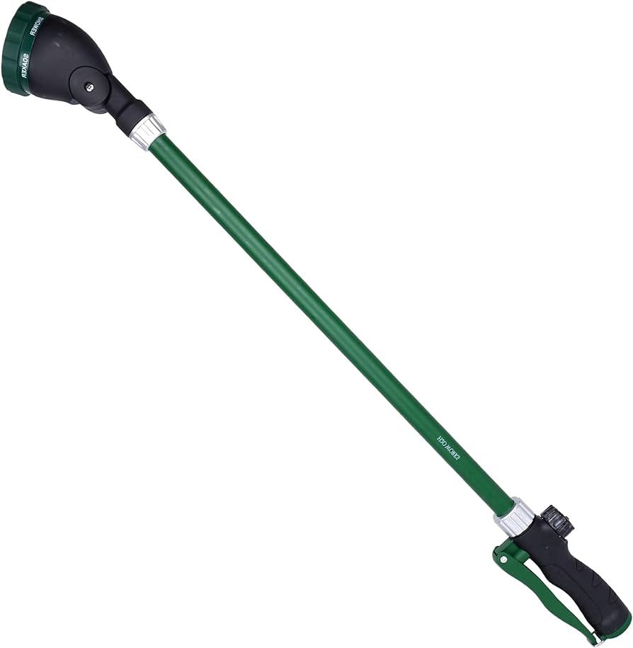 Heavy Duty 28 Inch Watering Wand with Pivoting Head, Adjustable Garden Hose Water Sprayer Wand wi... | Amazon (US)