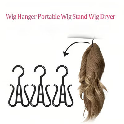 Labhairs 10-Pack Portable Wig Hangers – Space-Saving, Durable Plastic Stands for Drying, Styling & Organizing Wigs or Hats | Compact for Home Use | Target