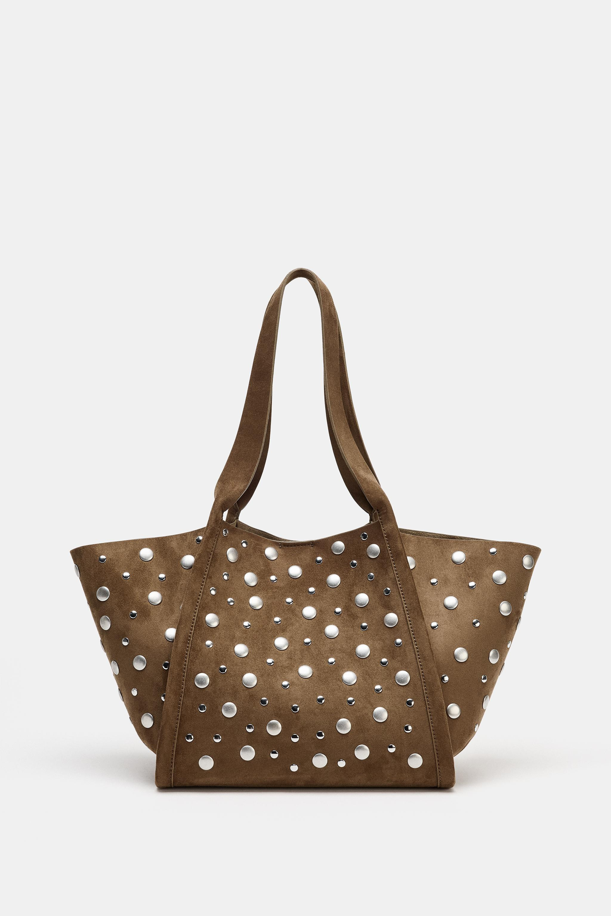 STUDDED CITY BAG | Zara US