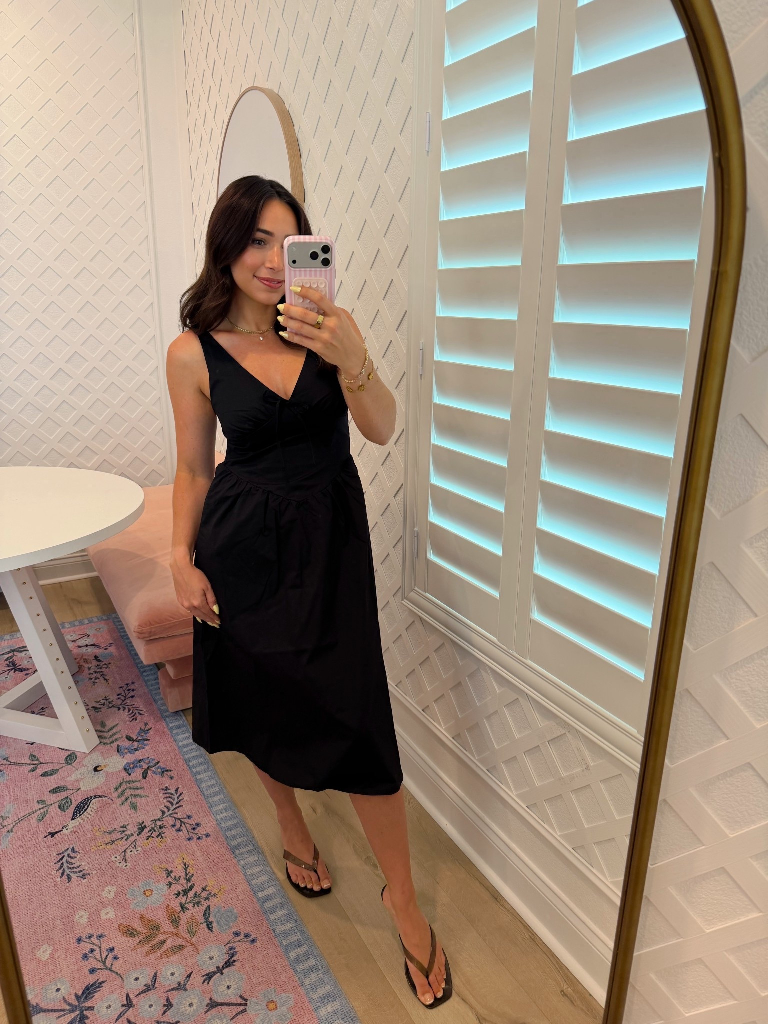 Super chic affordable black dress! This is very figure flattering with adjustable straps and is true to size. I’m really impressed!!! Black dresses //walmart finds // Walmart fashion // look for less :: affordable style /: spring dresses // summer dresses 

#LTKWedding #LTKootd #LTKSeasonal