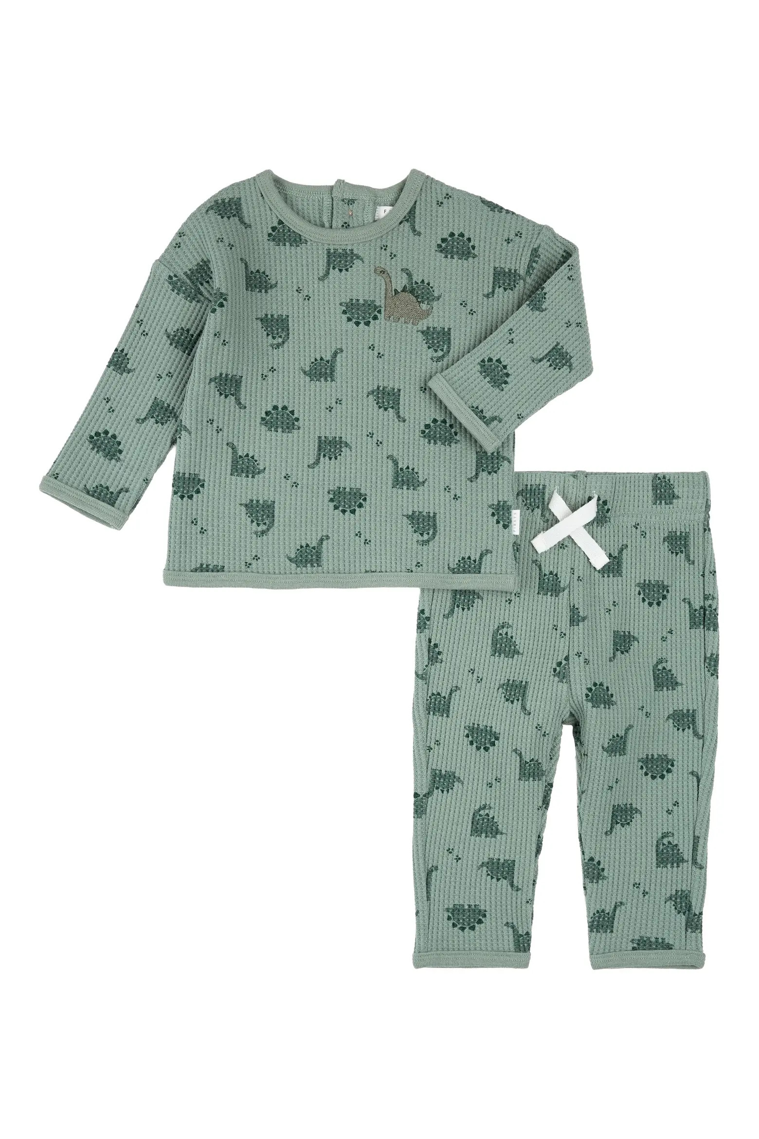 Two-Piece Thermal Stitch Organic Cotton Blend Top & Pants Set (Men) | Nordstrom | Nordstrom