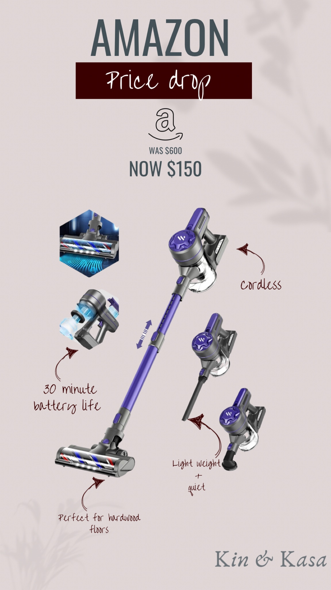 🚨PRICE DROP ALERT 🚨
The first day of fall is here 🍂🍂🍂 and my absolute favorite vacuum is 75% OFF❗️.  With the holidays officially around the corner we definitely have to prepare for those after party messes and this is the perfect all in one CORDLESS solution 

#fallinspo #cleaninghacks #cleaningtips 

#LTKSale #LTKhome #LTKGiftGuide