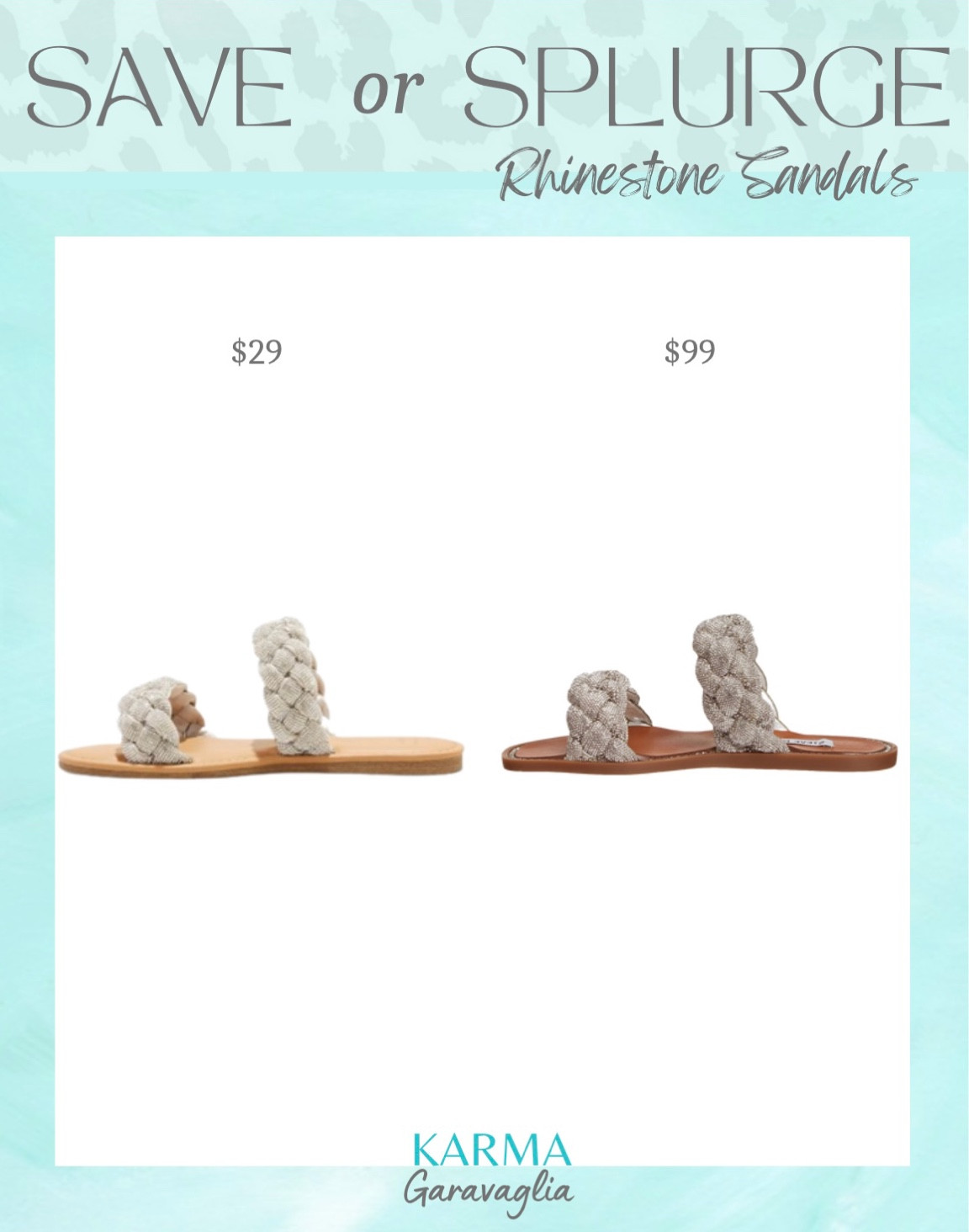 Save or Splurge, Save or Steal, designer dupe, splurgeworthy, designer inspired dupe, budget friendly, Steve Madden, Amazon, Target, rhinestone sandals, trending sandals, trendy sandals, Resort wear, Summer sandals, Spring outfits, sandals, vacation

Follow me for more fashion finds, beauty faves, lifestyle, home decor, sales and more! So glad you’re here!! XO!!

#LTKshoecrush #LTKstyletip #LTKunder100