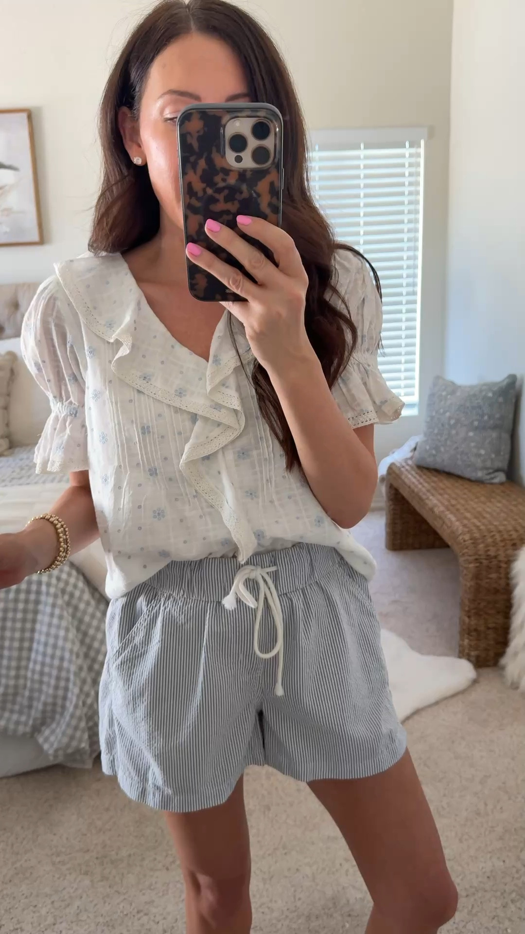 @kohls #AD #kohlsfinds #kohlspartner 
Spring outfits on sale! Save $10 when you spend &25+ 
Small blouse
Medium shorts 

#LTKmomlife #LTKSaleAlert #LTKSeasonal