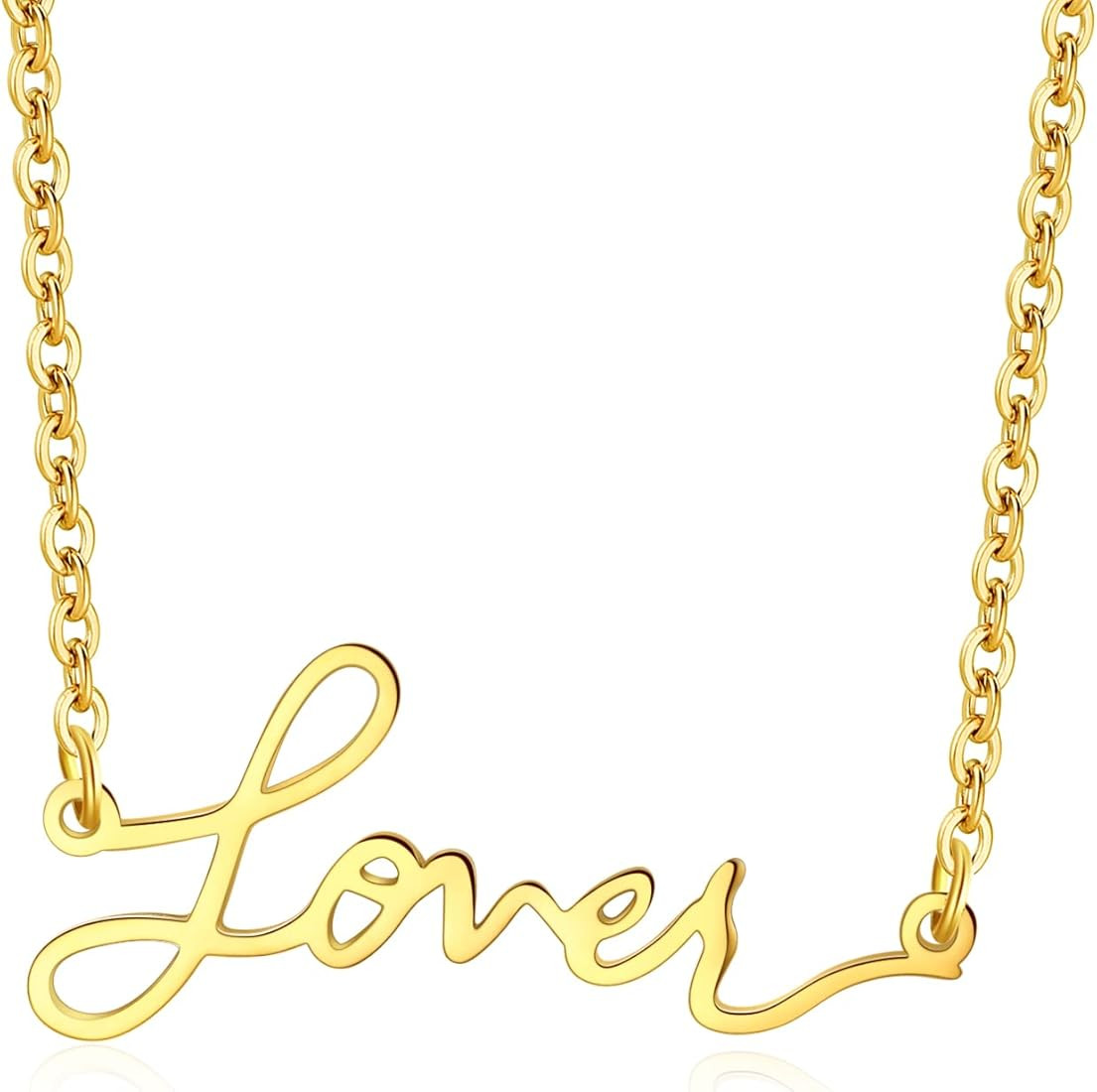 Daisy Bloom Rep Necklace Red Necklace Gold Love Inspired Necklace 18K Gold Plated | Amazon (US)