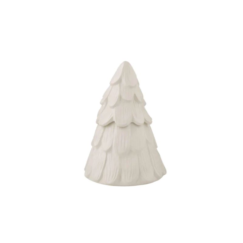 White Christmas Tree Cookie Jar | Linen & Flax Co