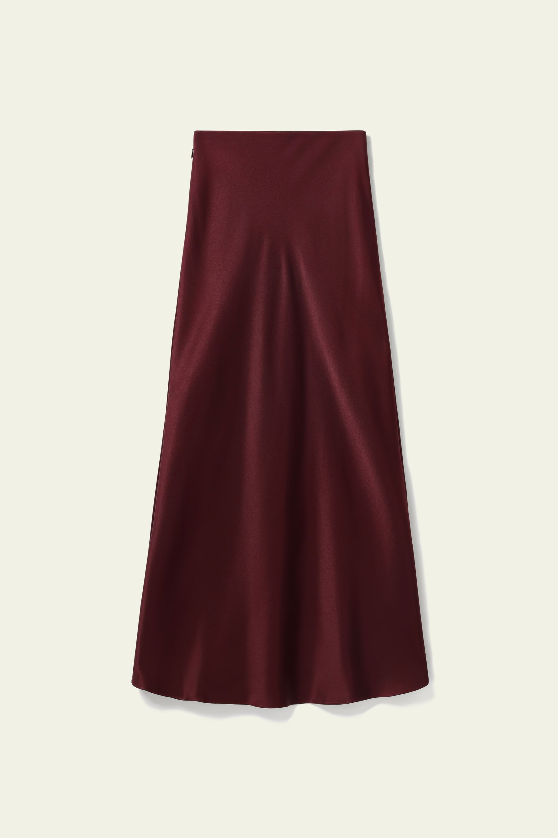 Double-Faced Silk Charmeuse Maxi Skirt | LilySilk