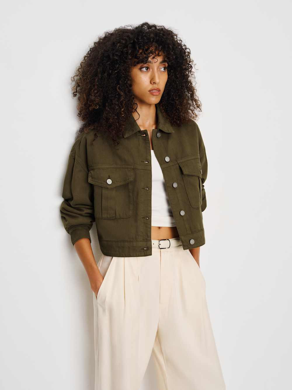 Hudson Military Twill Jacket | Reformation (Global)