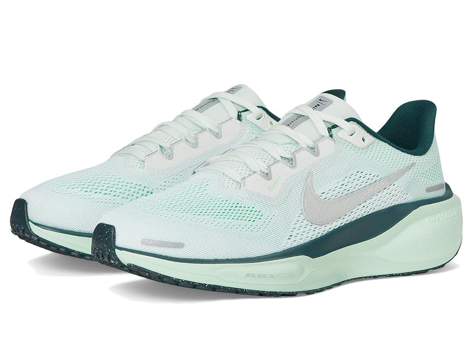 Nike Pegasus 41 Women's Shoes Ghost Aqua/Metallic Silver/Mint Foam : 8.5 B - Medium, Synthetic | Zappos