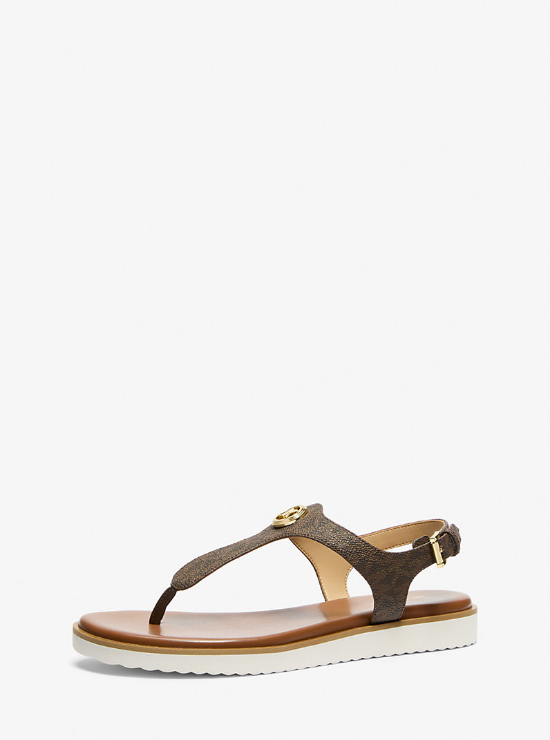 Val Signature Logo Thong Sandal | Michael Kors US