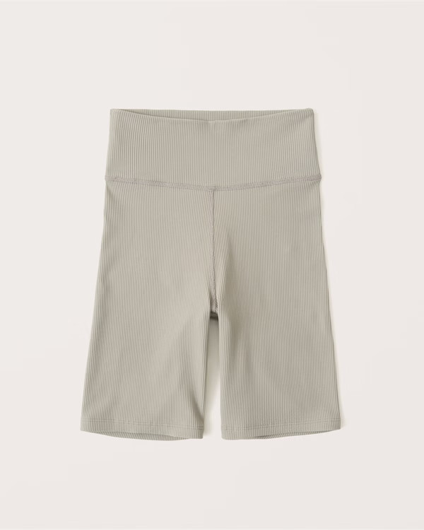 7 Inch Seamless Rib Bike Shorts | Abercrombie & Fitch (US)