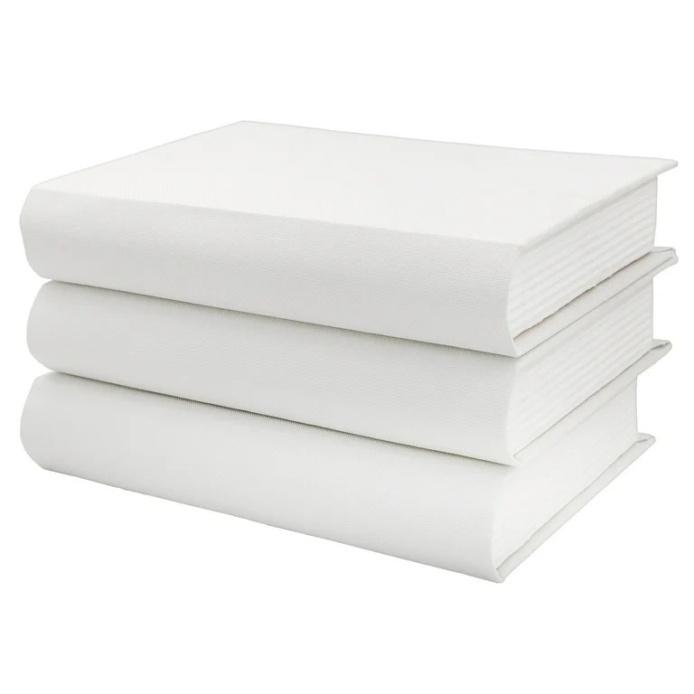 AuldHome Faux Book Stack (White, Set of 3); Decorative Books for DIY Crafts and Home Decor | Walmart (US)