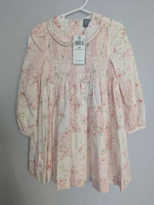NWT Girls Polo Ralph Lauren Hand Smocked Floral dress 4t  | eBay | eBay US