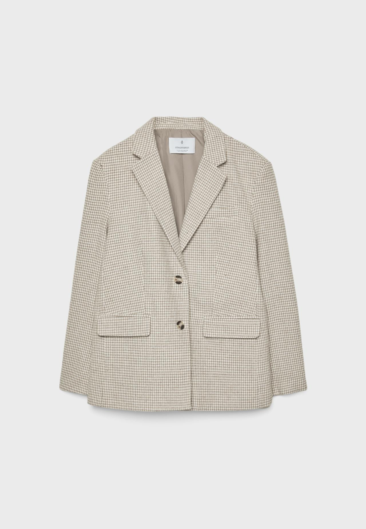 Colbert met houndstooth print | Stradivarius (NL)