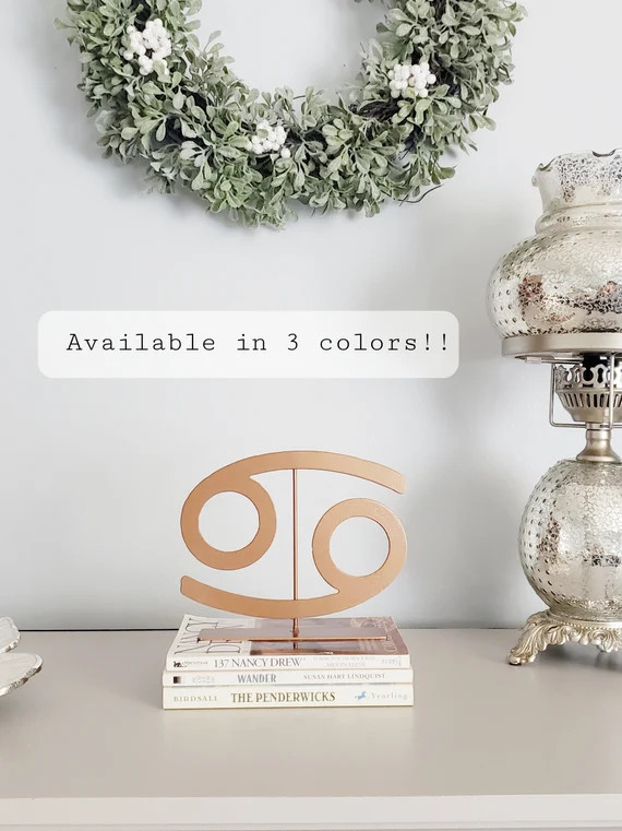 Cancer Zodiac Rustic Steel Simple Home Decor Dorm Room Decor | Etsy | Etsy (US)