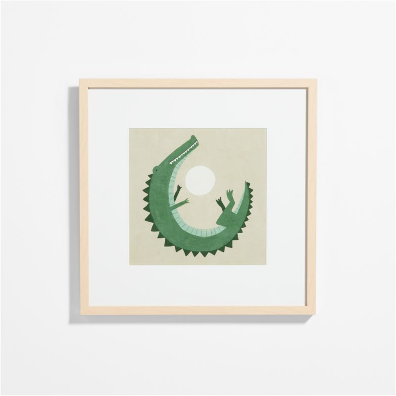 Alligator Framed Wall Art Print + Reviews | Crate & Kids | Crate & Barrel