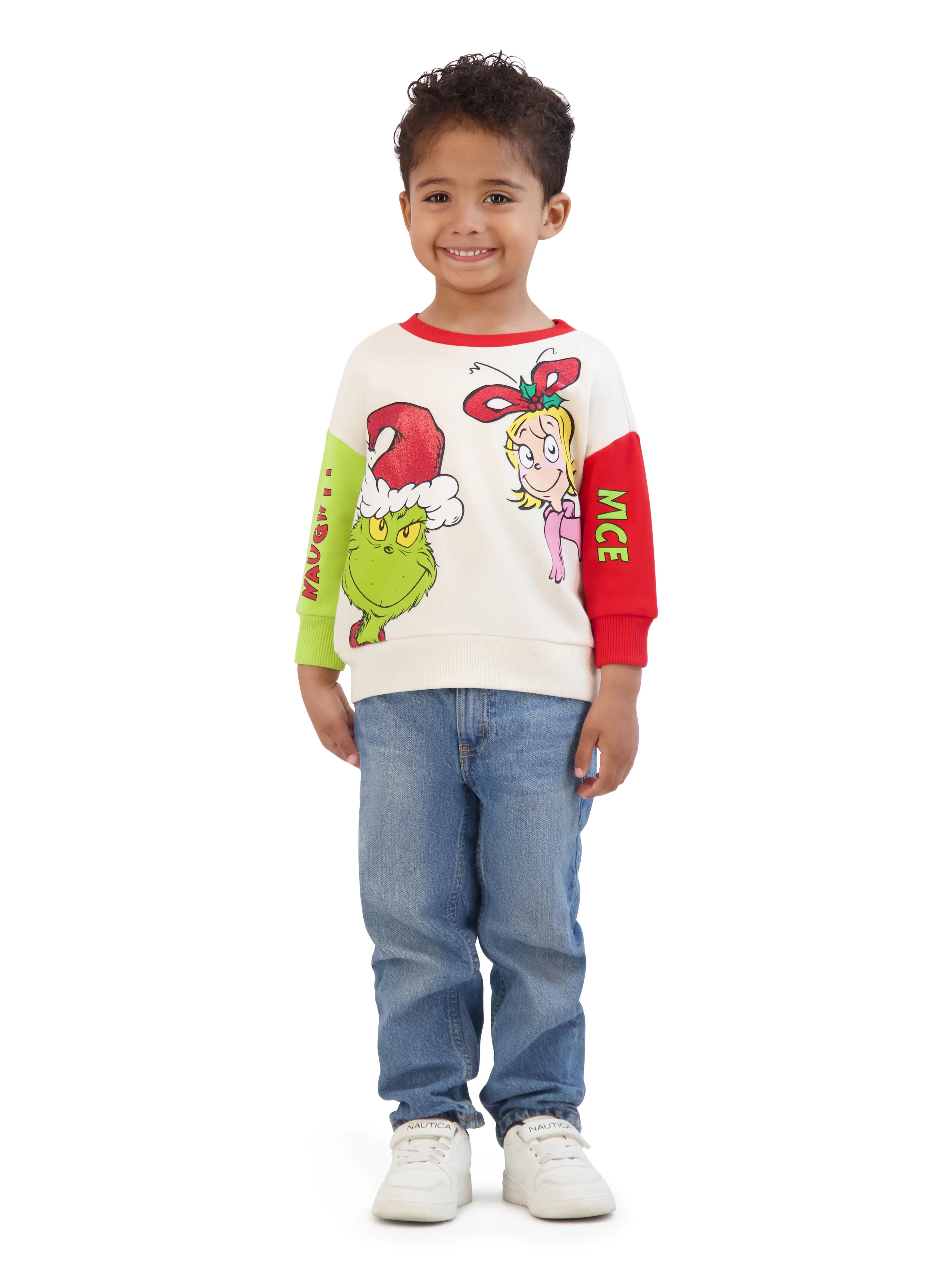 Dr. Seuss The Grinch Toddler Long Sleeve Sweatshirt, Sizes 12M-5T | Walmart (US)