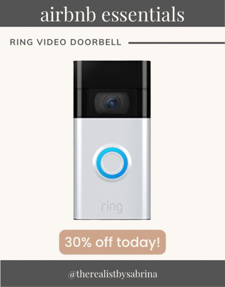 Airbnb ring video doorbell. Airbnb essentials. Short-term rental. Amazon deals. Amazon finds  

#LTKhome #LTKSale #LTKunder100
