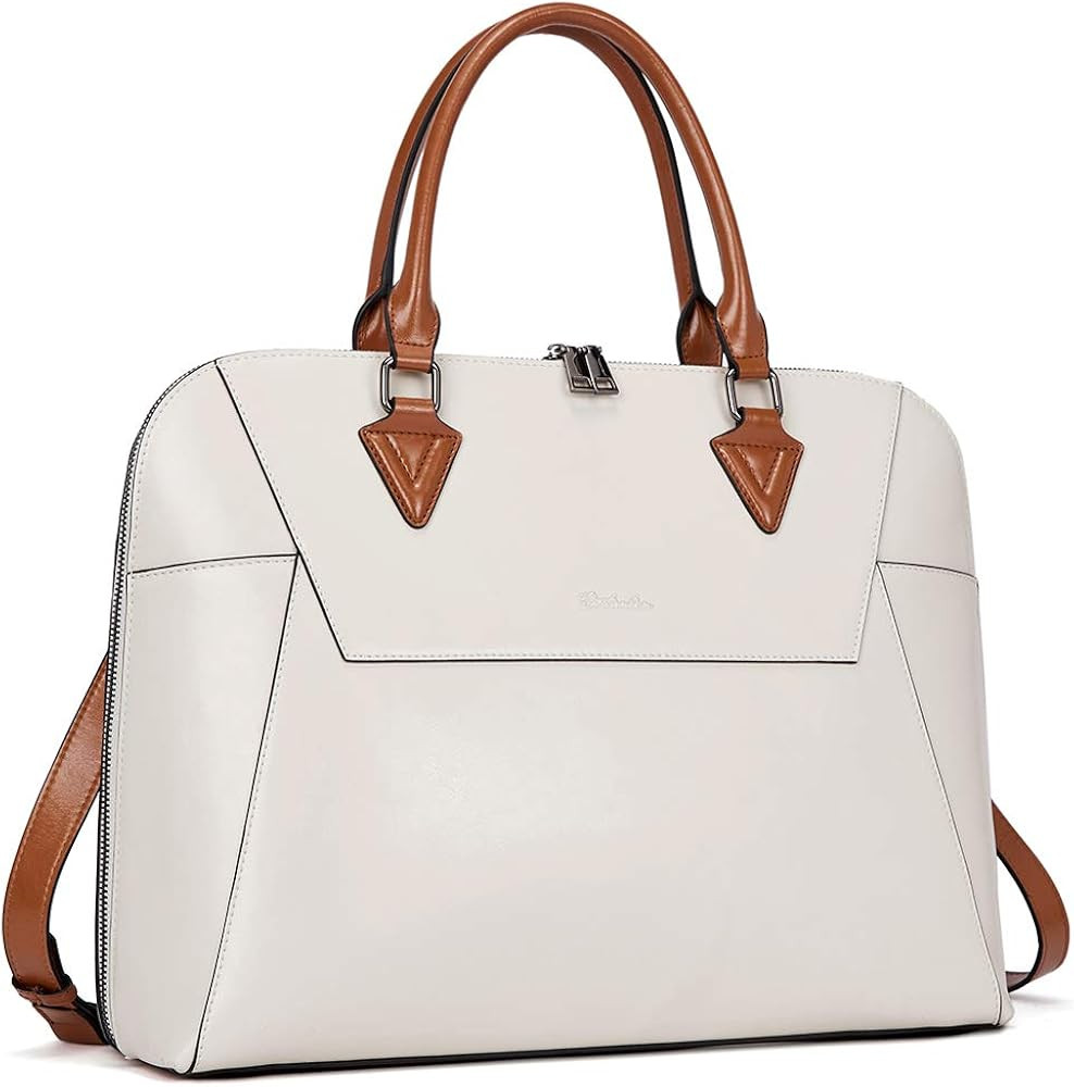 BOSTANTEN Briefcase for Women Leather 15.6 inch Laptop Shoulder Bags Office Work Crossbody Handba... | Amazon (US)