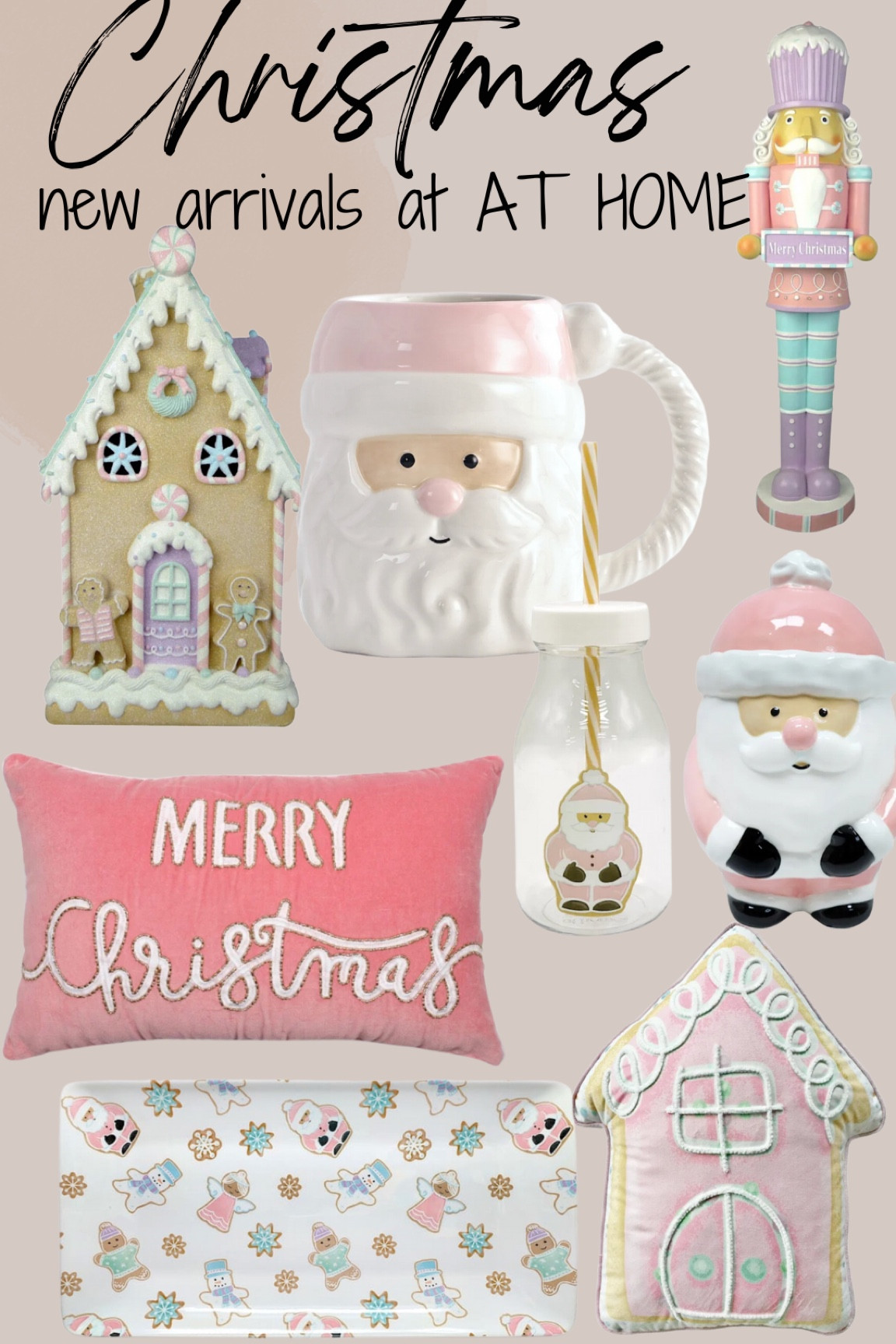 New Christmas arrivals at at home: 
Christmas decor - Christmas mug - Santa coffee mug - ginger bread house - ginger bread pillow - nutcracker - Christmas pillows - Christmas home - Christmas tree - gingerbread house 

#LTKSeasonal #LTKHoliday #LTKhome